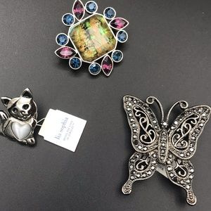 NWT 3 for 1 -Lia Sophia Brooches
